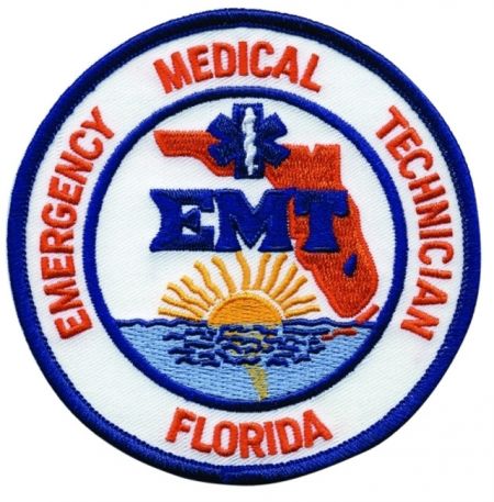 FLORIDA EMERGENCY MEDICAL TECHNICIAN (EMT) Shoulder Patch.